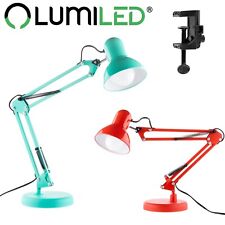 LUMILED Schreibtischlampe E27 Retro Arbeitslampe Gelenkarm Leselampe Tischlampe