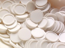 5 - 5.000 Einkaufswagenchips, Wertmarken, Pfandmarken, weiß