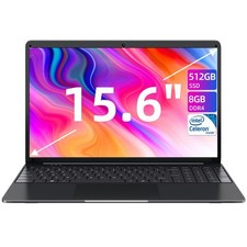 SGIN 15,6 Zoll Laptop 8GB DDR4 512GB SSD Quad-Core FHD IPS bis zu 2,5GHz WiFi