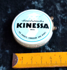 alte Blechdose, Schachtel Hartwachs Kinessa weiß f. Parkett, Zubehör, Kaufladen