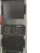 Monitor für KVM Rack 19 Zoll Serverschrank Fujitsu E19-7 LED