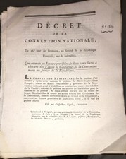 DOKUMENT VON 1793 ÜBER DIE