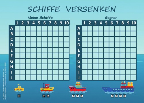 Schiffe versenken block - schiffe,