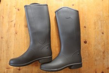 Mädchen Reitstiefel in Gr. 35 __ Gummistiefel __ schwarz