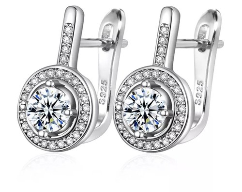 Ohrringe 925s silber - silber, cz