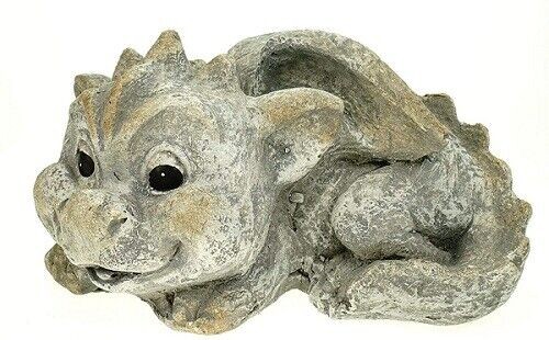 Drache liegend steinoptik - drache,