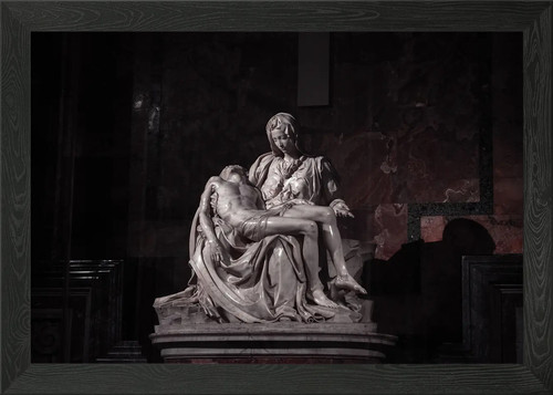 Michelangelos pieta gerahmtes - michelangelos,
