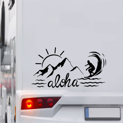 Aloha surfer aufkleber surf - surfer,