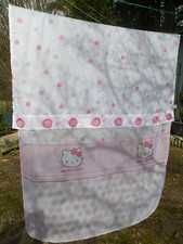 1 Schal Gardine Vorhang HELLO KITTY weiss rosa braun türkis