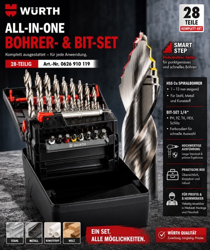 Würth tlg hsco - 28-tlg.,