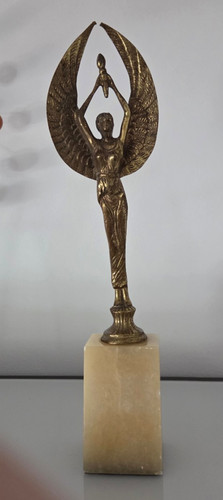 Skulptur bronze figur göttin - skulptur,