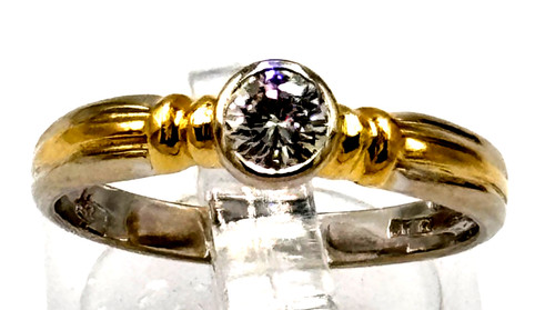 Brillant ring 18k 750 - ring, 18k/0,750