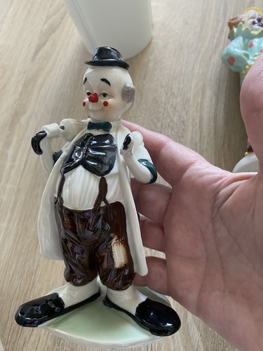 Porzellan figur clown - porzellan,