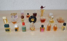 alte Parfum Miniatur Flacons (mit Inhalt) 21 Stück