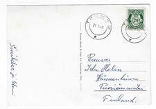 Norwegen Tromsö AK nach Finnland sehr schön gestempelt 21.7.55