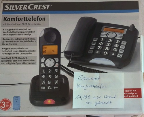 Silvercrest komforttelefon - silvercrest,
