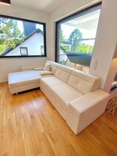 Top Zustand: Bullhoff Stoff-Schlafsofa „Bayern III“, Designer Giovanni Capellini