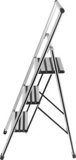 Wenko Aluminium-Design Klapptrittleiter 2,55m Stufen Trittleiter Klappleiter