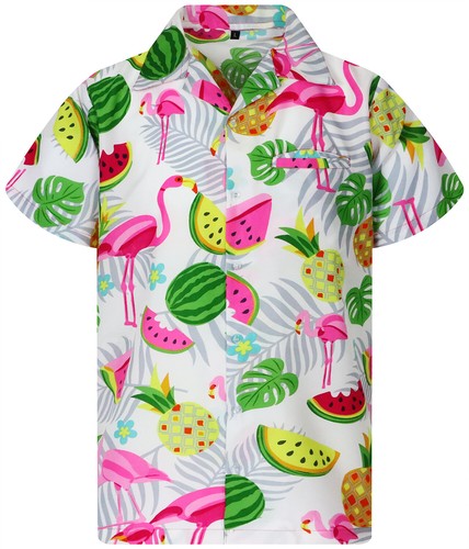 Funky hawaiihemd flamingo - hawaiihemd,