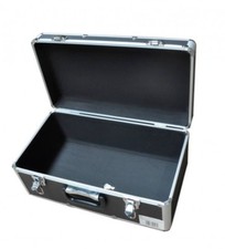 Aluminium Koffer Transportkoffer Lagerkoffer Kiste abschließbar Alu 27 L Schwarz