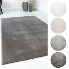 Teppich Kurzflor Wohnzimmer Wohnzimmerteppich Kunstfell Weich Modern Flauschig