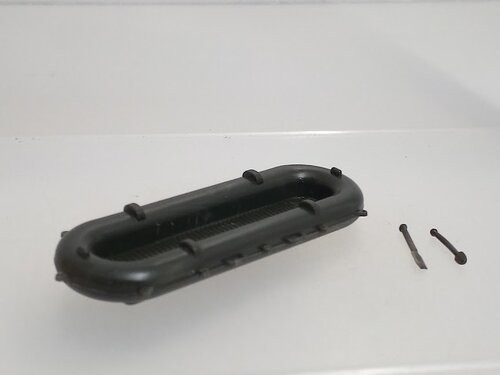 Schlauchboot mit ruder olive - ruder,