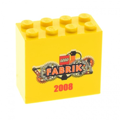 Lego bau stein 2x4x3 gelb - lego,