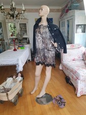 👑 Harald Glöckler Damen Jeansjacke  Gr. 36 Dunkelblau Strassjacke Elegant ✨