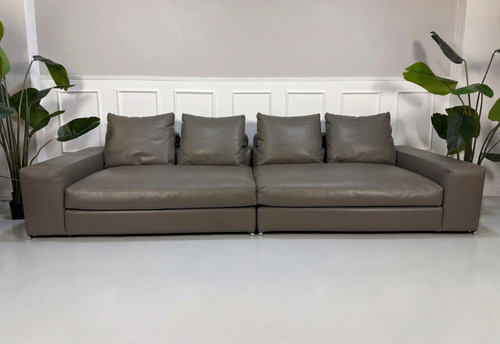 Minotti jagger sofa - sofa, grau