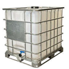 IBC-Container 1000l neuer Innenbehälter Stahlrahmenpal 150mm Deckel Lebensmittel