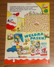 Seltene Werbung Ü-Ei Kinder Surprise Schoko-Bons Osterhase Niederlande #2 2002