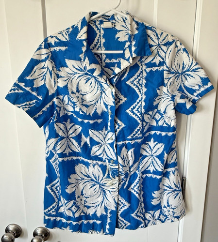 Vintage 50s 60s hawaiian - 60s, blue