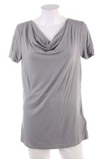 flame Kurzarm-Shirt Wasserfall-Ausschnitt XL grau