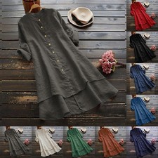 Damen Lose Herbst Bluse Hemd