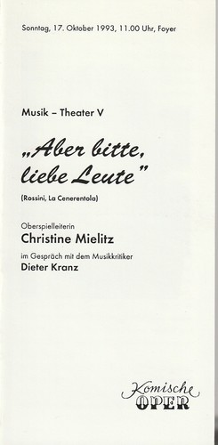 Programmheft musik theater v - musik,