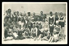 Strand 1900er Jahre - Aufblasbare Deinhard Sekt Flasche - Foto-AK 14x9cm