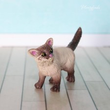 Katze Miniatur Tier Figur