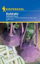 Kiepenkerl Kohlrabi 'Delikateß blauer' - 100 Samen für zarte, runde Knollen