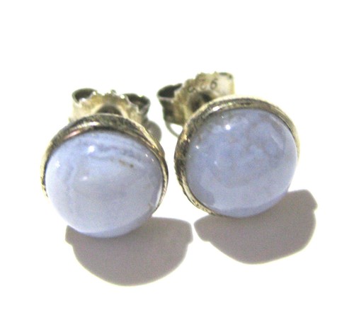 Ohrstecker chalcedon cabochon - ohrstecker,