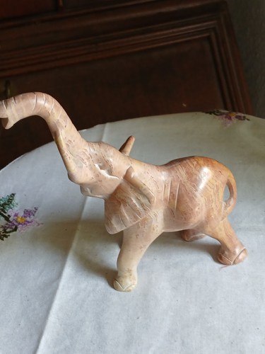 Tierfigur elefant speckstein - elefant,