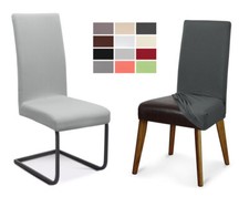 Stuhlhusse Jersey, elastische Stretch Husse Baumwolle Bi-Elastic, Farbe wählbar