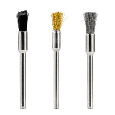 20Stk Drahtbürste 3mm Schaft
