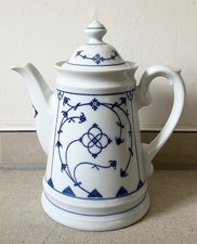 Winterling Vintage Kanne Kaffeekanne Indisch Blau Strohblume