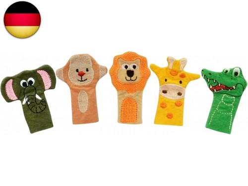 Wilde tiere fingerpuppen set - wilde,
