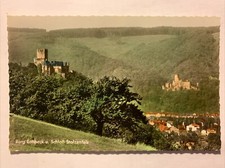 Ansichtkarte, Burg Lahneck u. Schloß Stolzenfels, Lahnstein, gelaufen