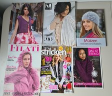 Strickhefte: Rowan, Filati, easy Stricken... und Buch "Mützen Stricken + häkeln"