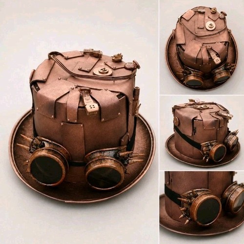 Steampunk zylinder hut mit - hut,