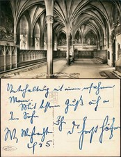 Postcard Marienburg Malbork Ordensburg Kapitel Saal - Fotokarte 1929