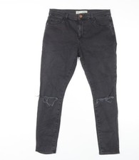 Topshop Damen schwarze Skinny