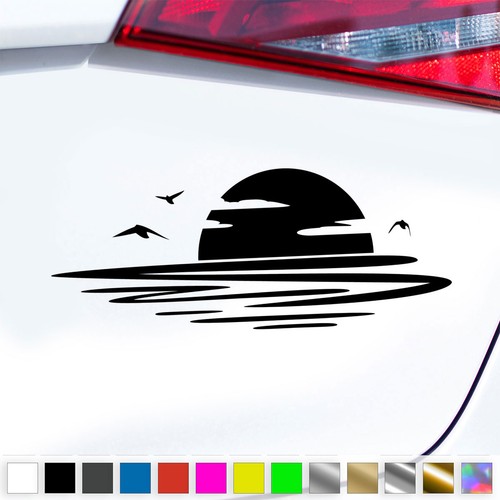 Sunset sticker sea beach - sunset,